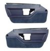 1984-1985 C4 Corvette Interior Standard Door Panels Blue Pair
